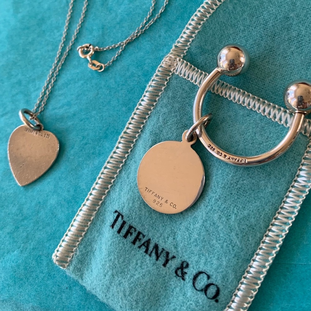 Tiffany&Co Horseshoe Keychain Charm & heartPendant - Picture 3 of 16